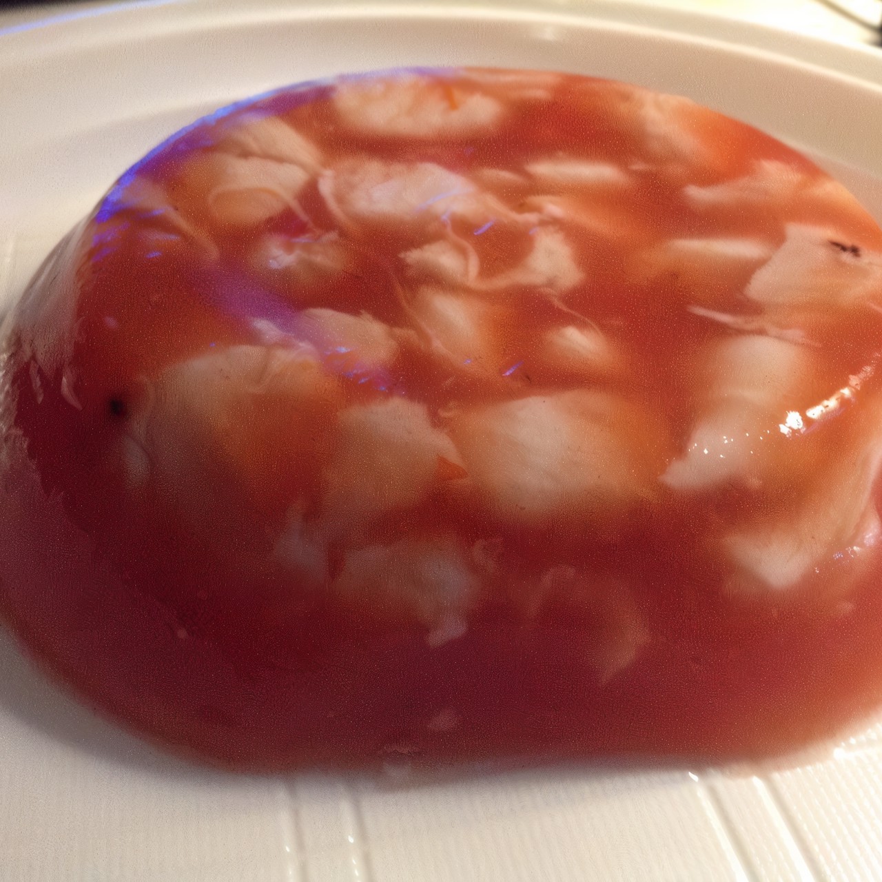 Холодец из курицы в томатном соке без соли