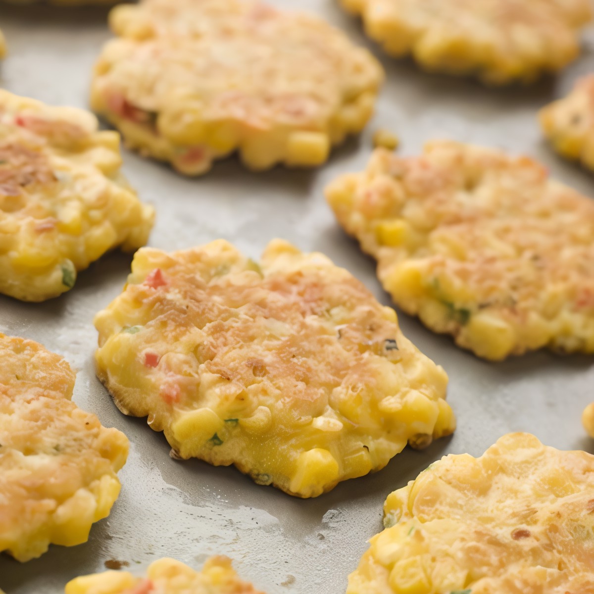 Хрустящие рисовые оладьи с пикантным творожным кремом