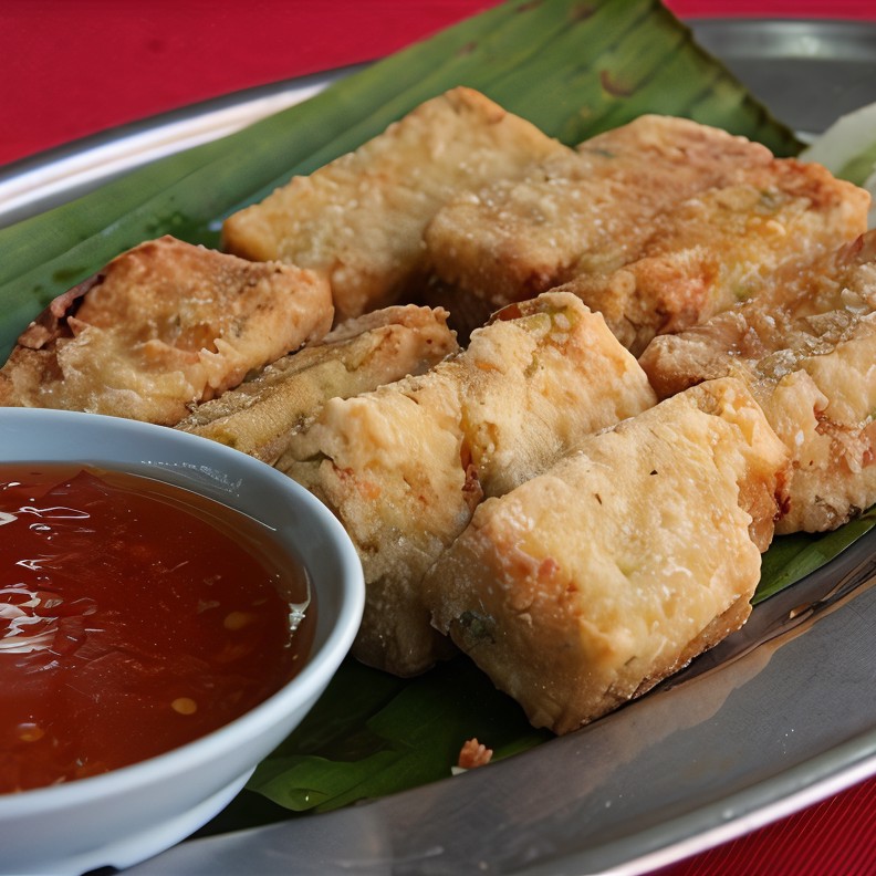 Хрустящий тофу с соусом чили