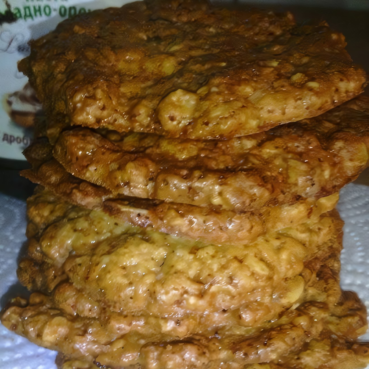 Хрустящее овсяное печенье без яиц