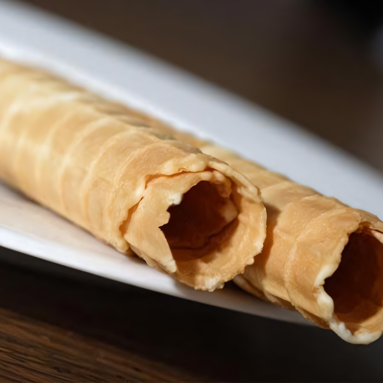 Хрустящие вафельные трубочки