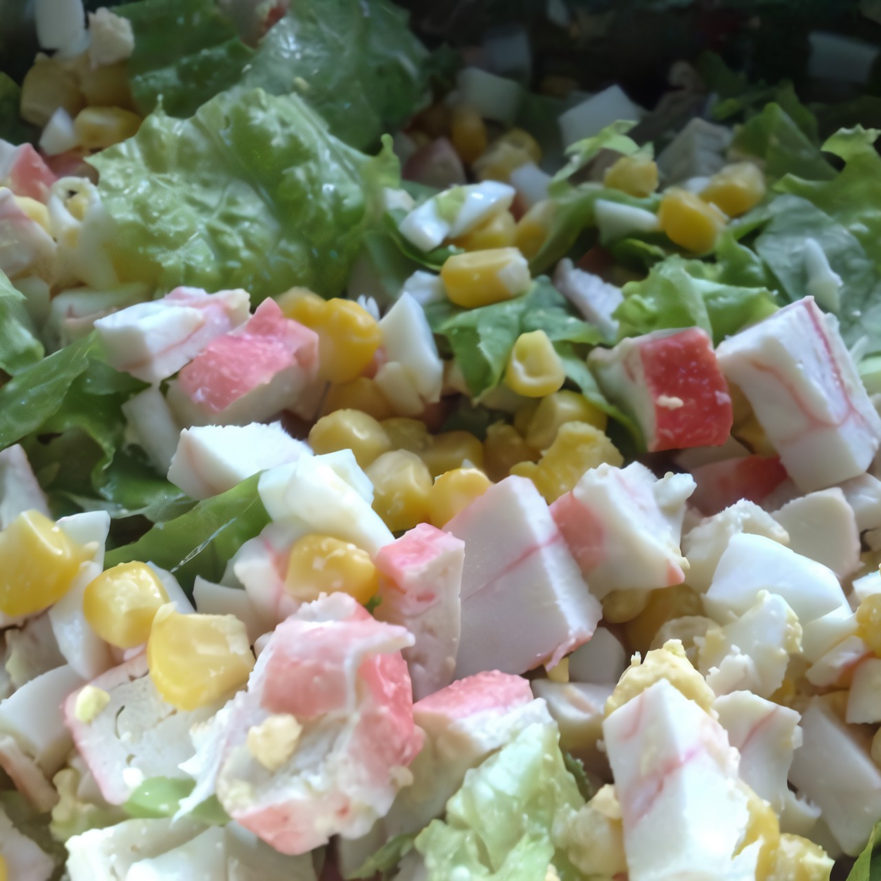 Хрустящий крабовый салат