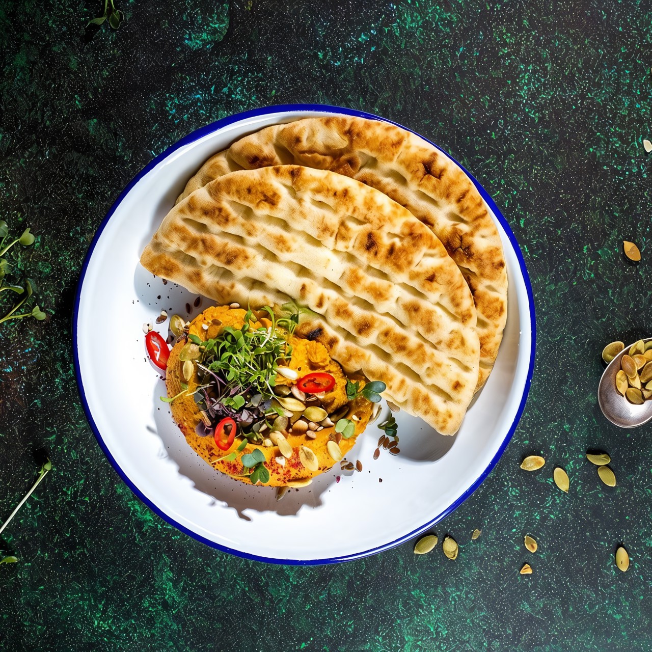 Хумус из тыквы с паприкой и кумином