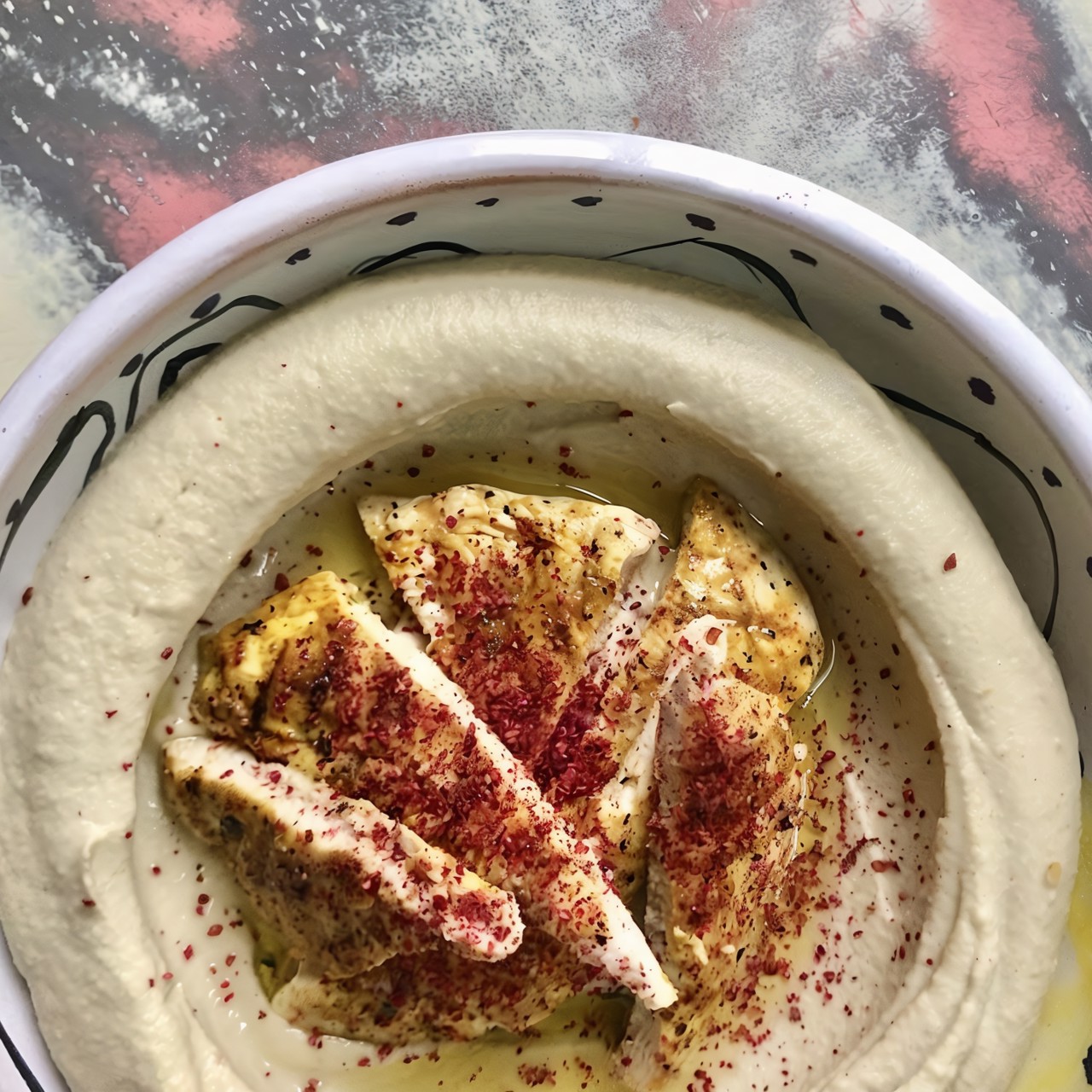 Хумус с курицей