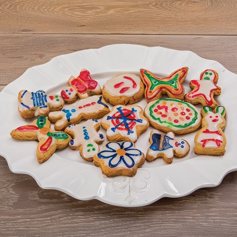 Имбирное печенье в лимонной глазури