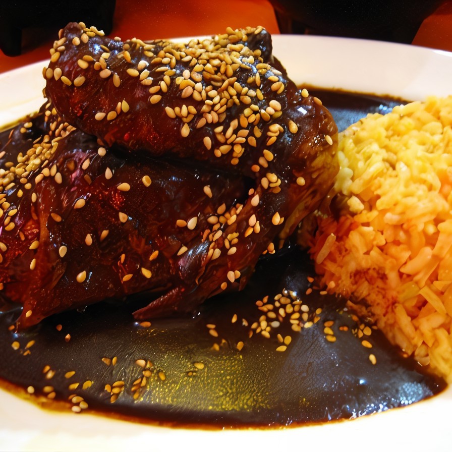 Индейка под соусом моле по-мексикански