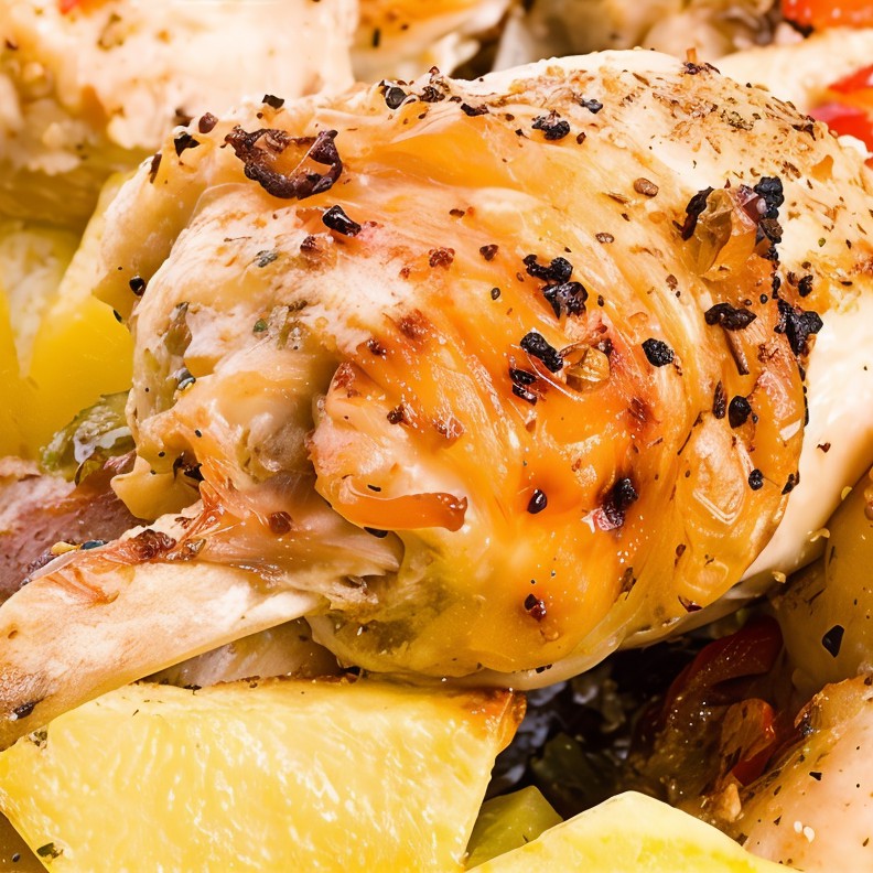 Индейка, запеченная с картофелем