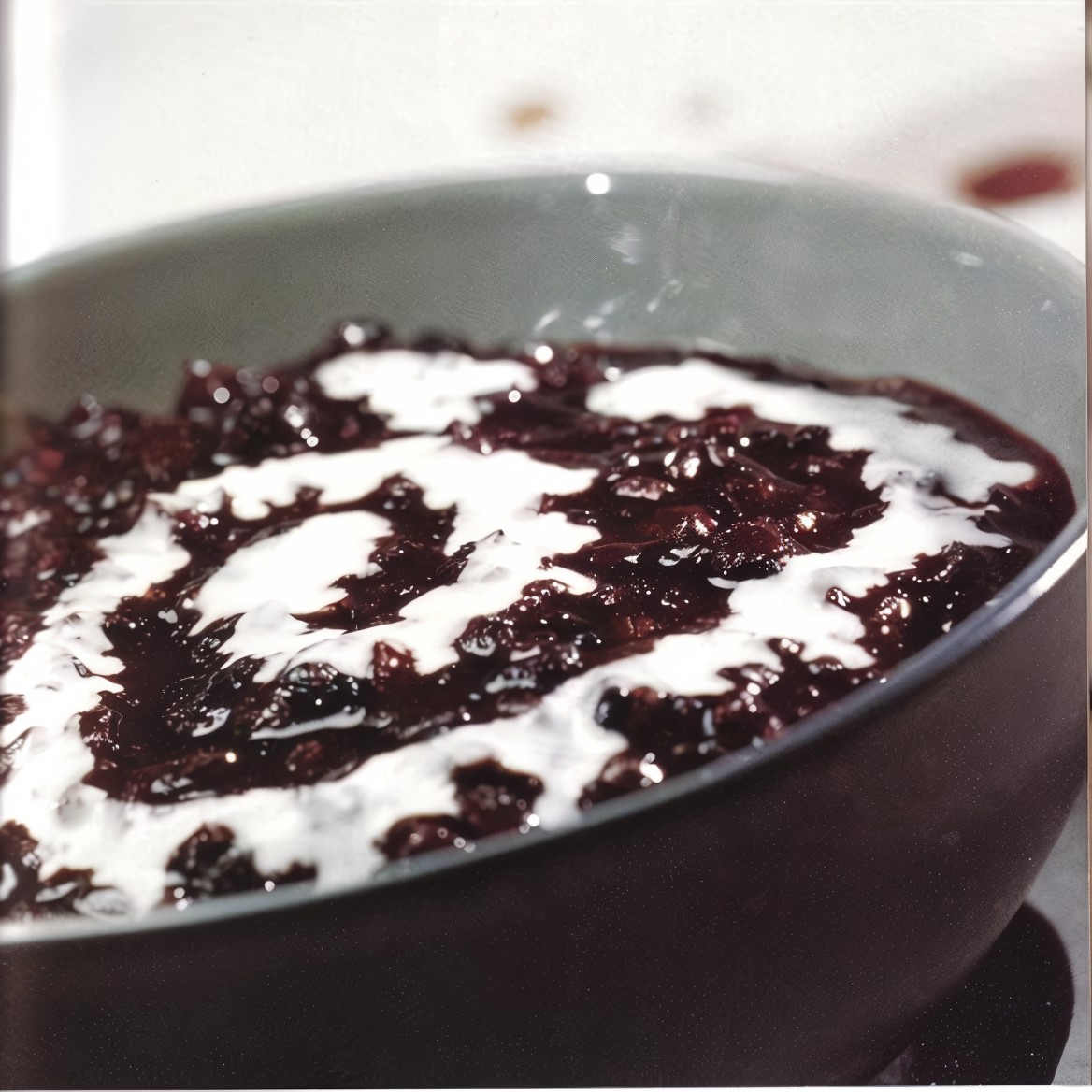 Индонезийский пуддинг из черного риса