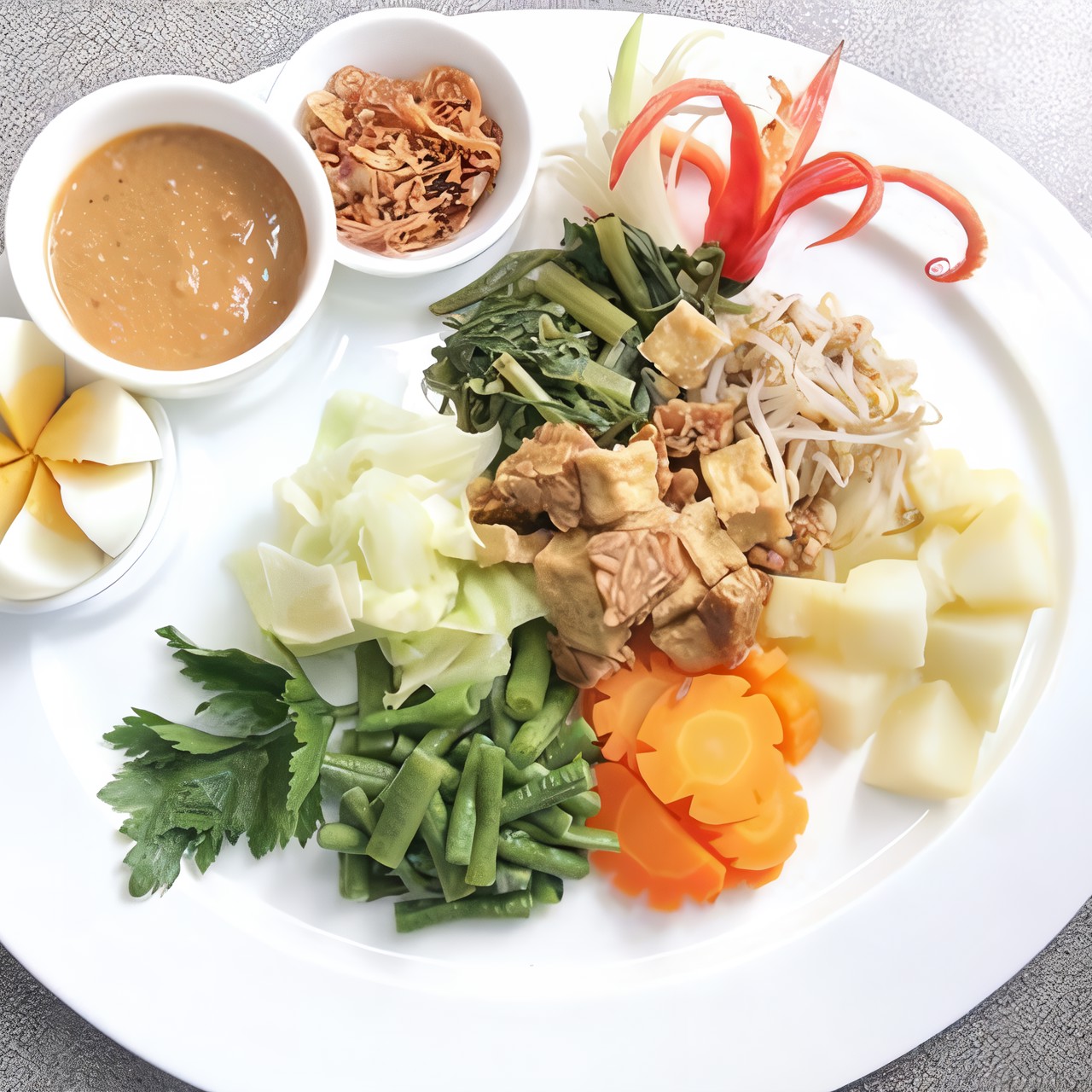 Индонезийский салат (Gado gado)