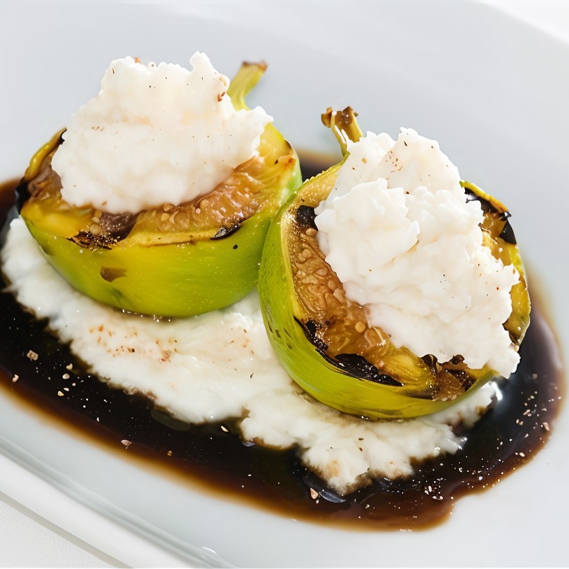 Инжир на гриле с рикоттой