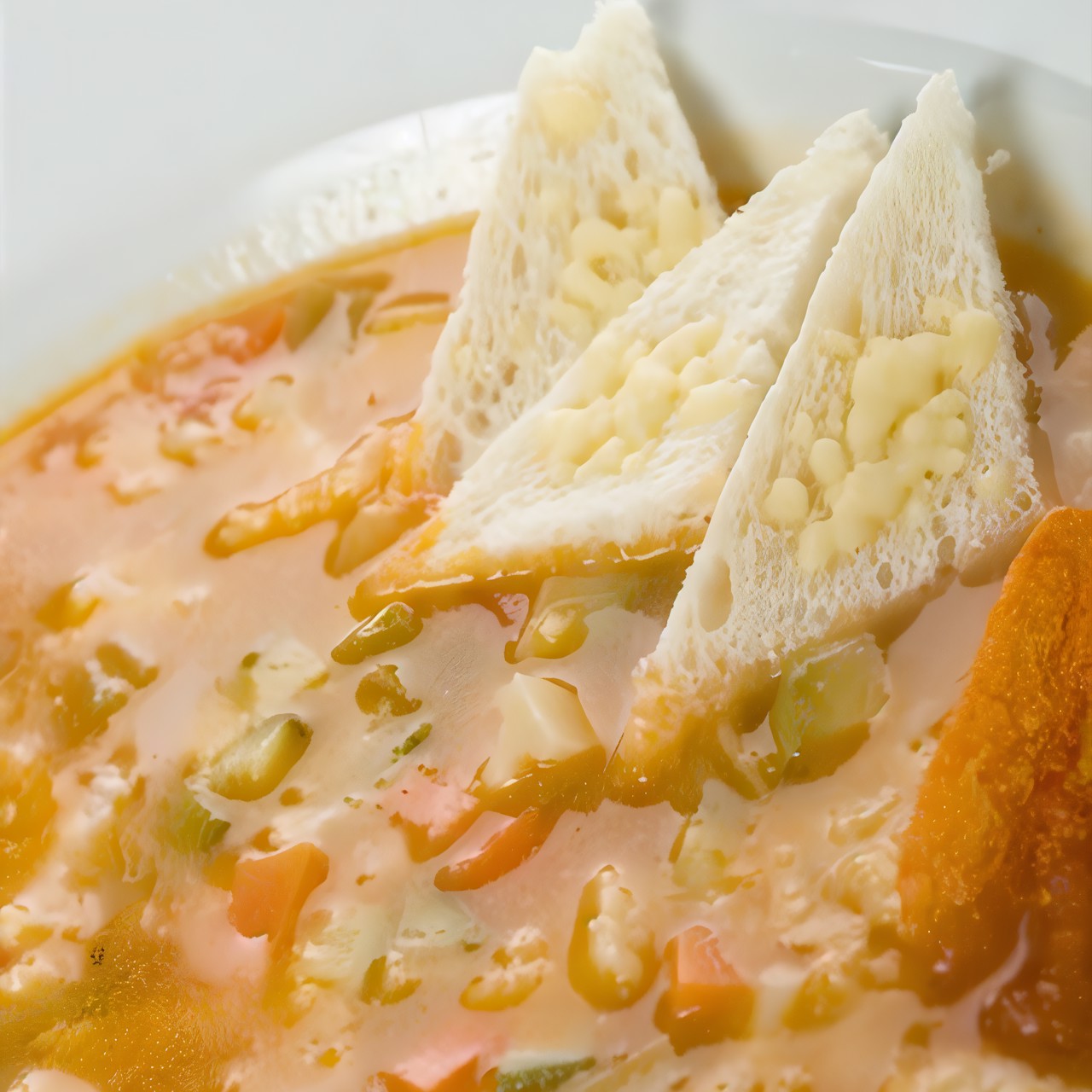 Итальянский суп с беконом, овощами и шалфеем