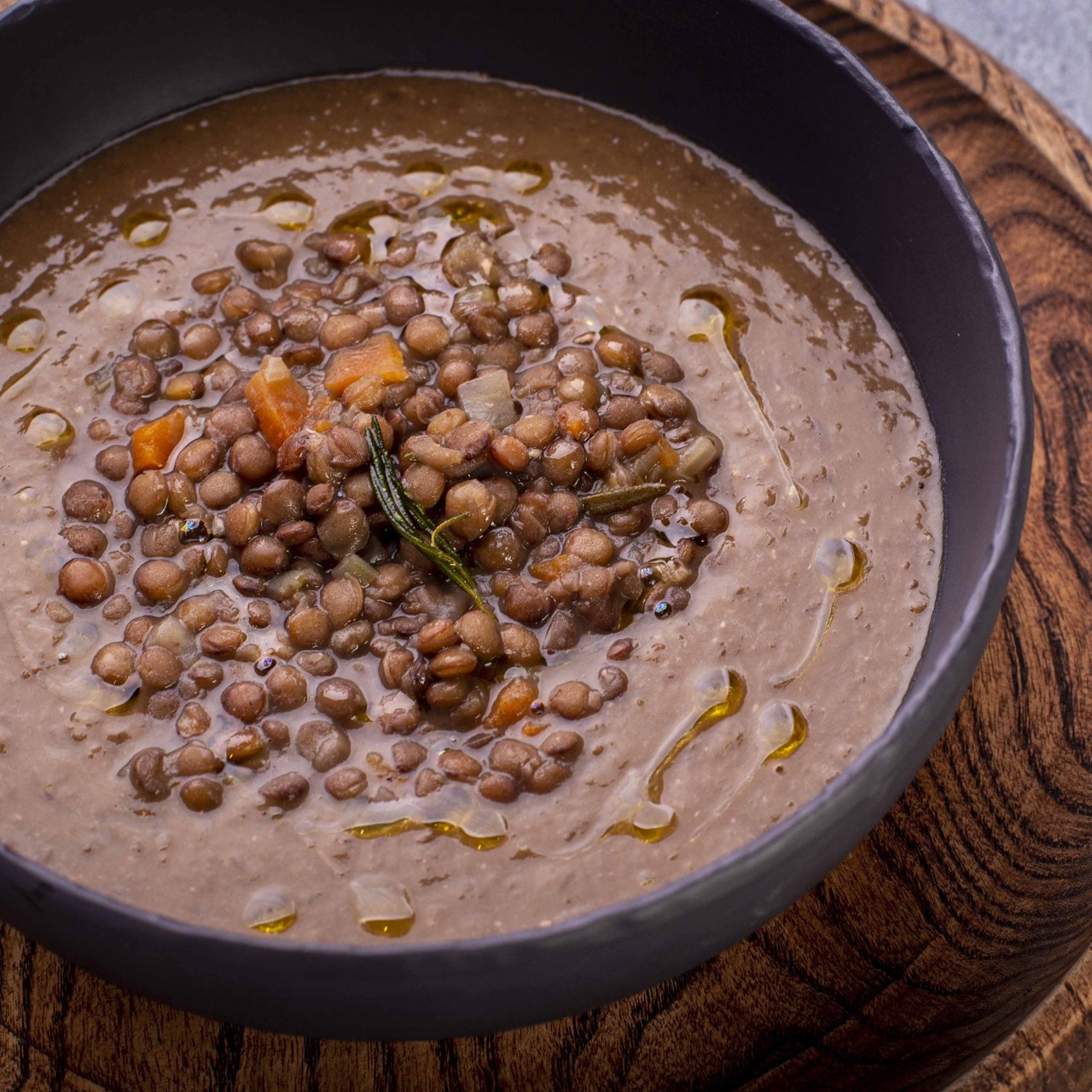 Итальянский суп с чечевицей