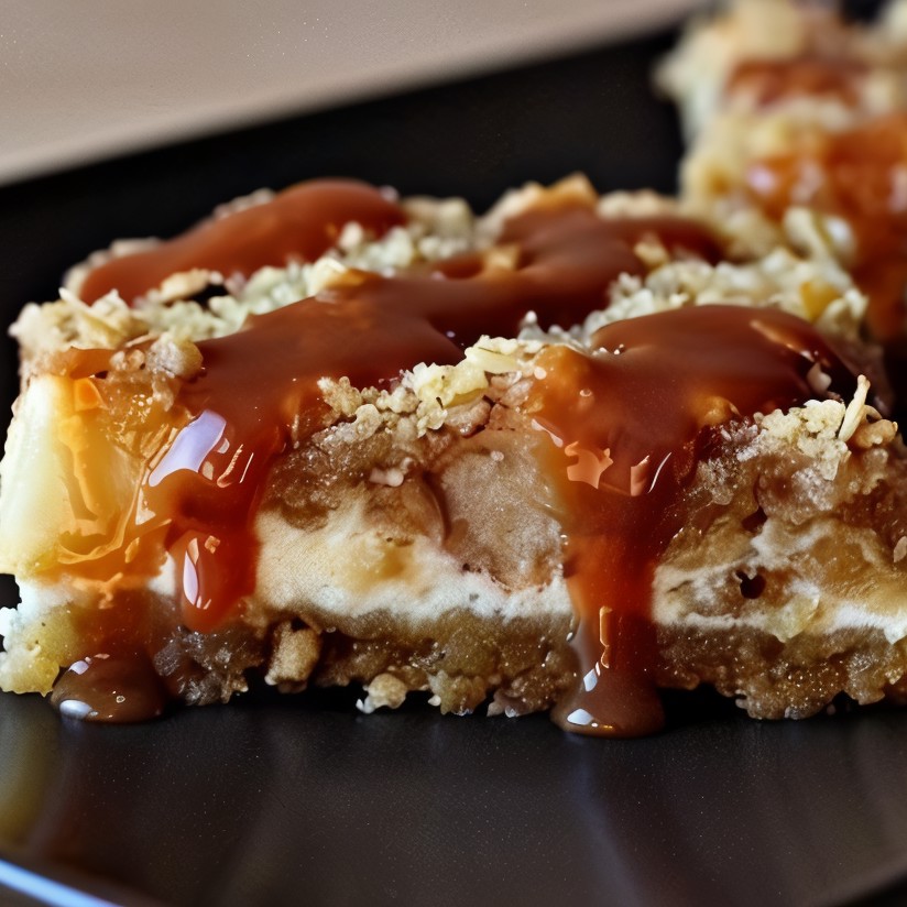 Яблочный чизкейк с хлопьями