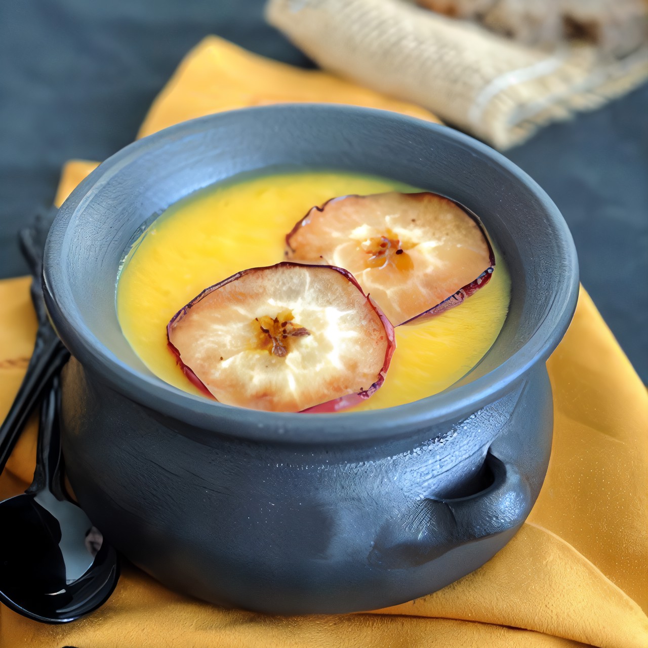 Яблочный крем-суп с карри