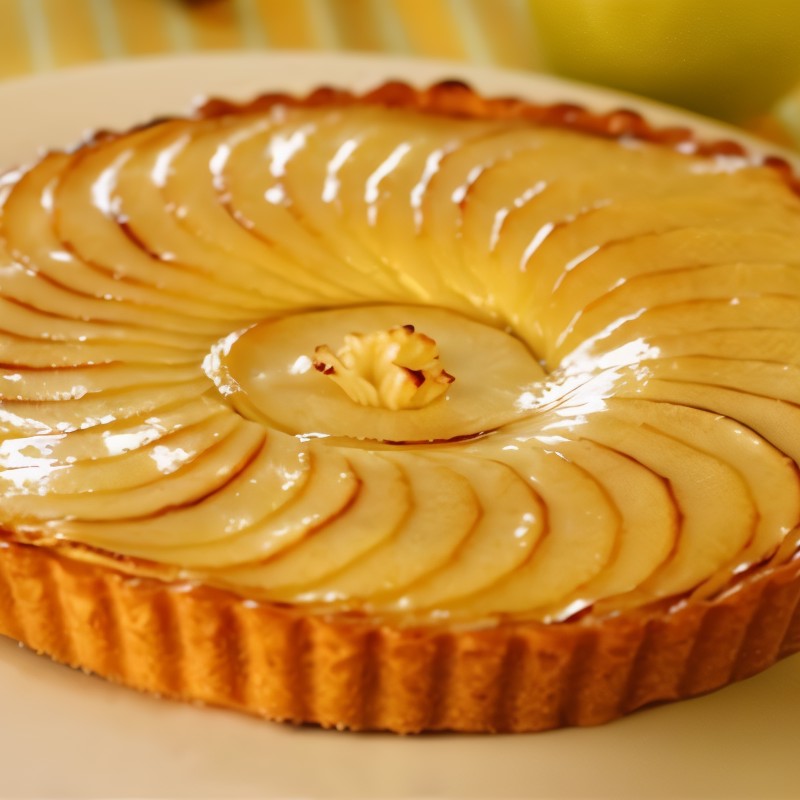 Яблочный пирог с абрикосовым джемом