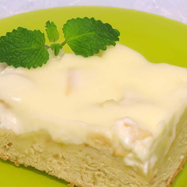 Яблочный пирог с кремом