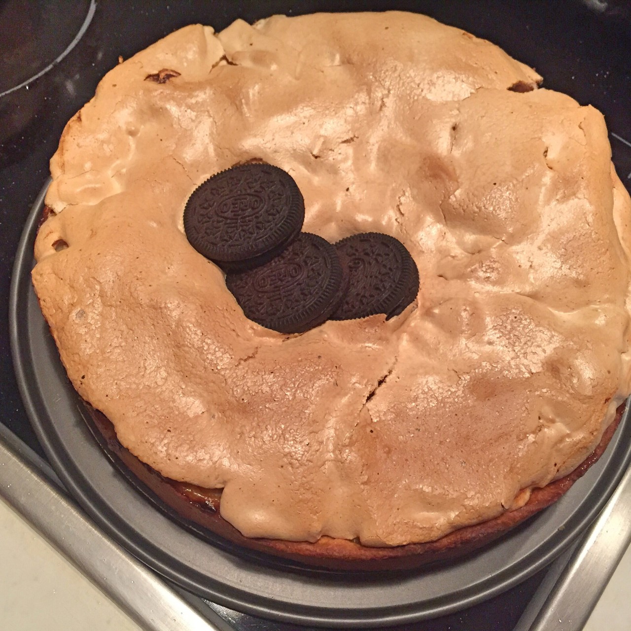 Яблочный торт с безе