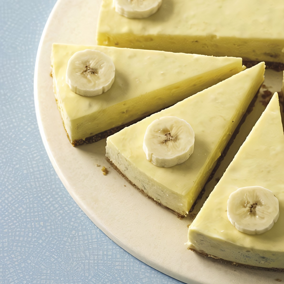 Яблочно-банановый чизкейк без запекания