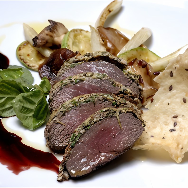 Ягненок с мятным песто