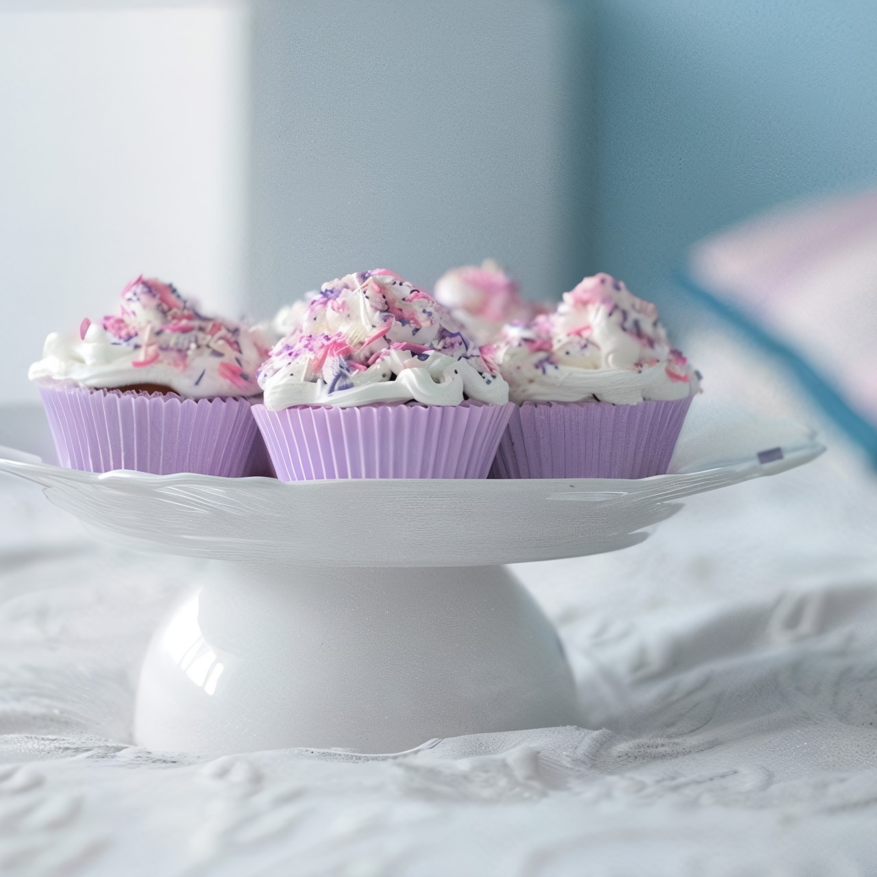 Ягодные кексы в формочках с белым шоколадом