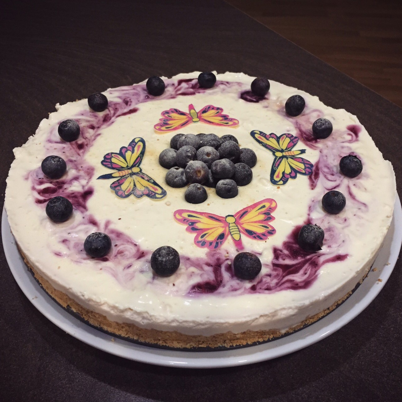 Ягодный чизкейк без выпекания