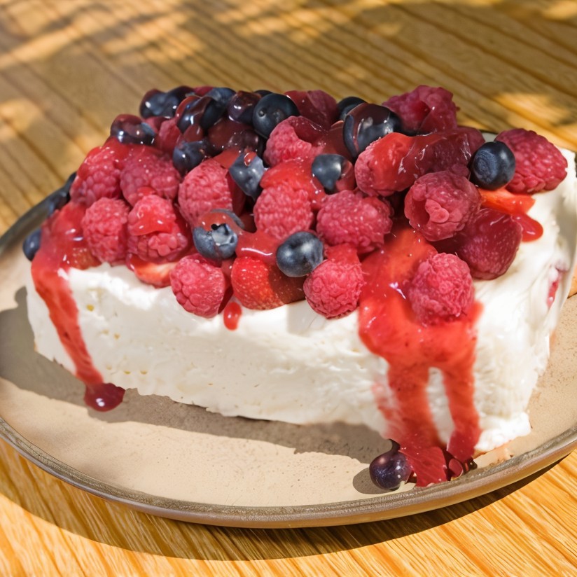 Ягодный пирог с сыром филадельфия