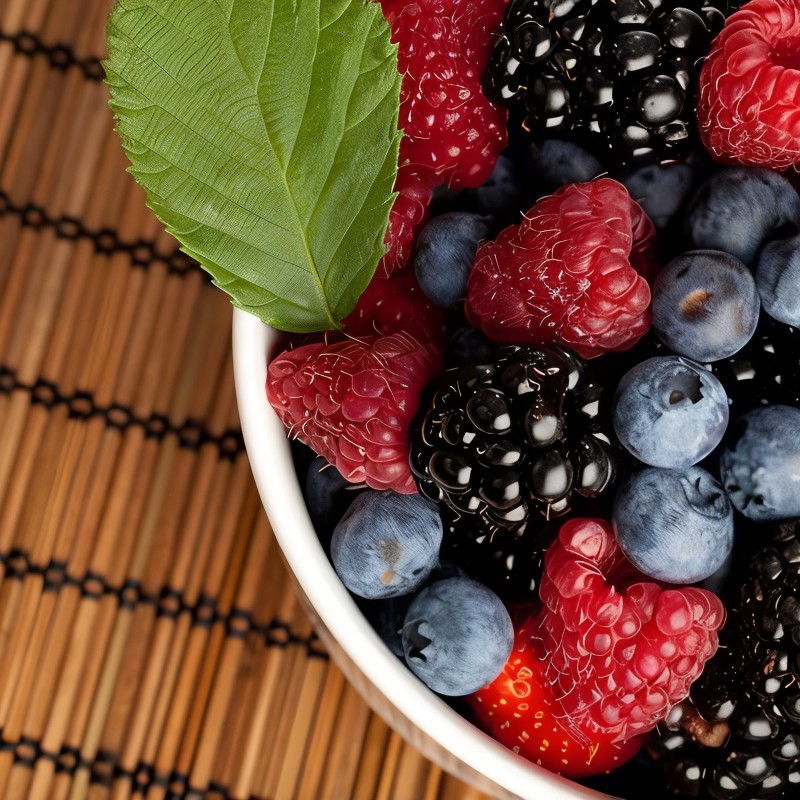 Ягодный салат с мятой и апельсиновым ликером