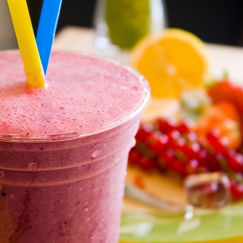 Ягодный смузи с йогуртом
