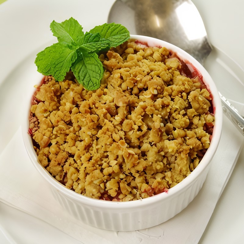 Ягодно-абрикосовый пудинг