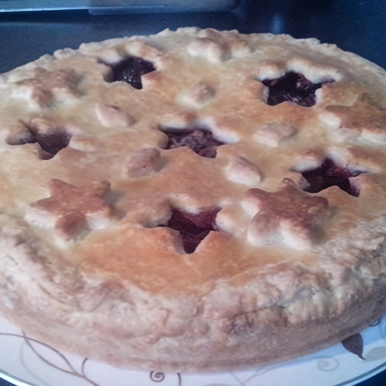 Ягодно-яблочный пирог