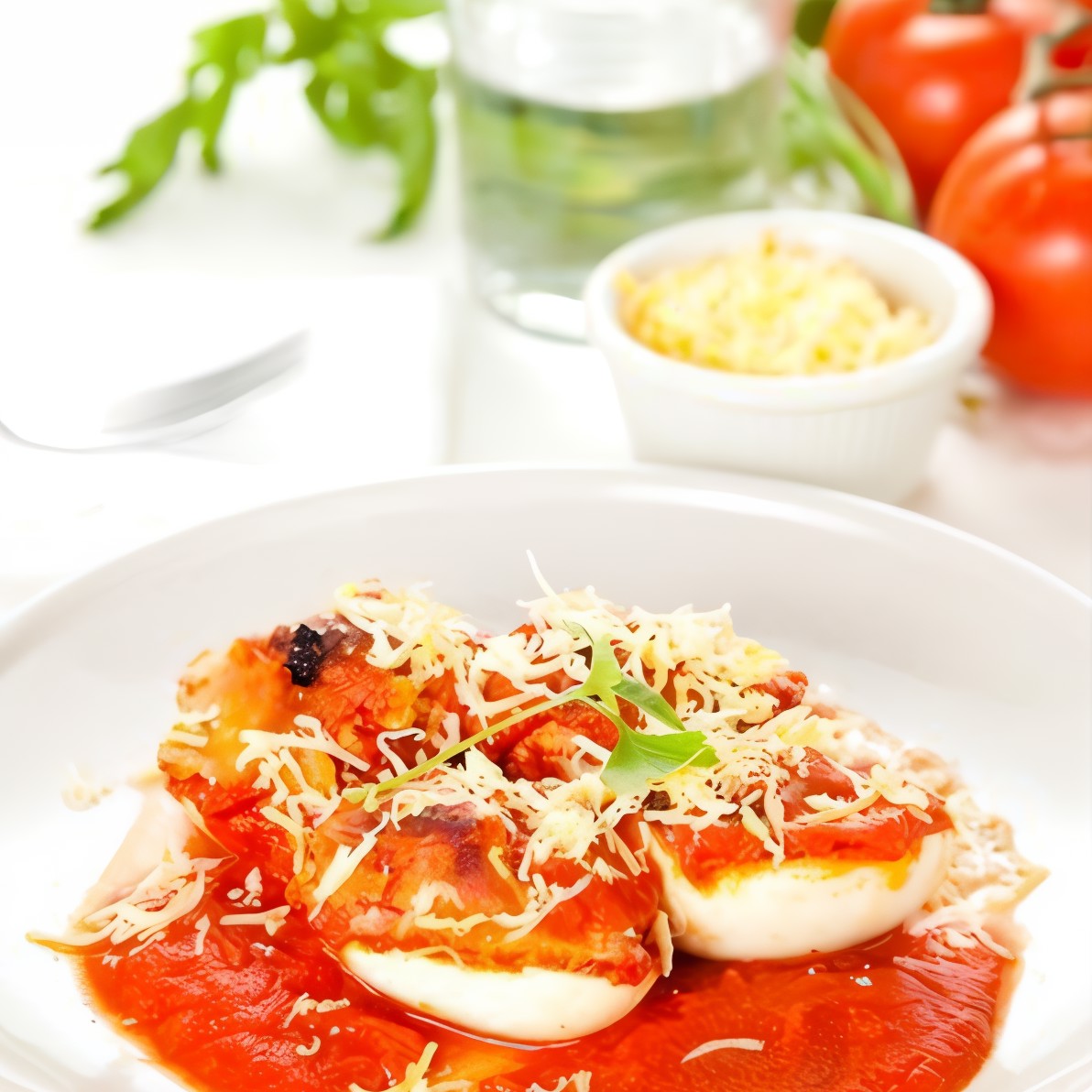 Яйца в томатном соусе