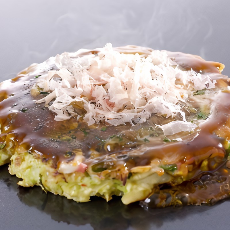 Японские капустные блины (Okonomiyaki)