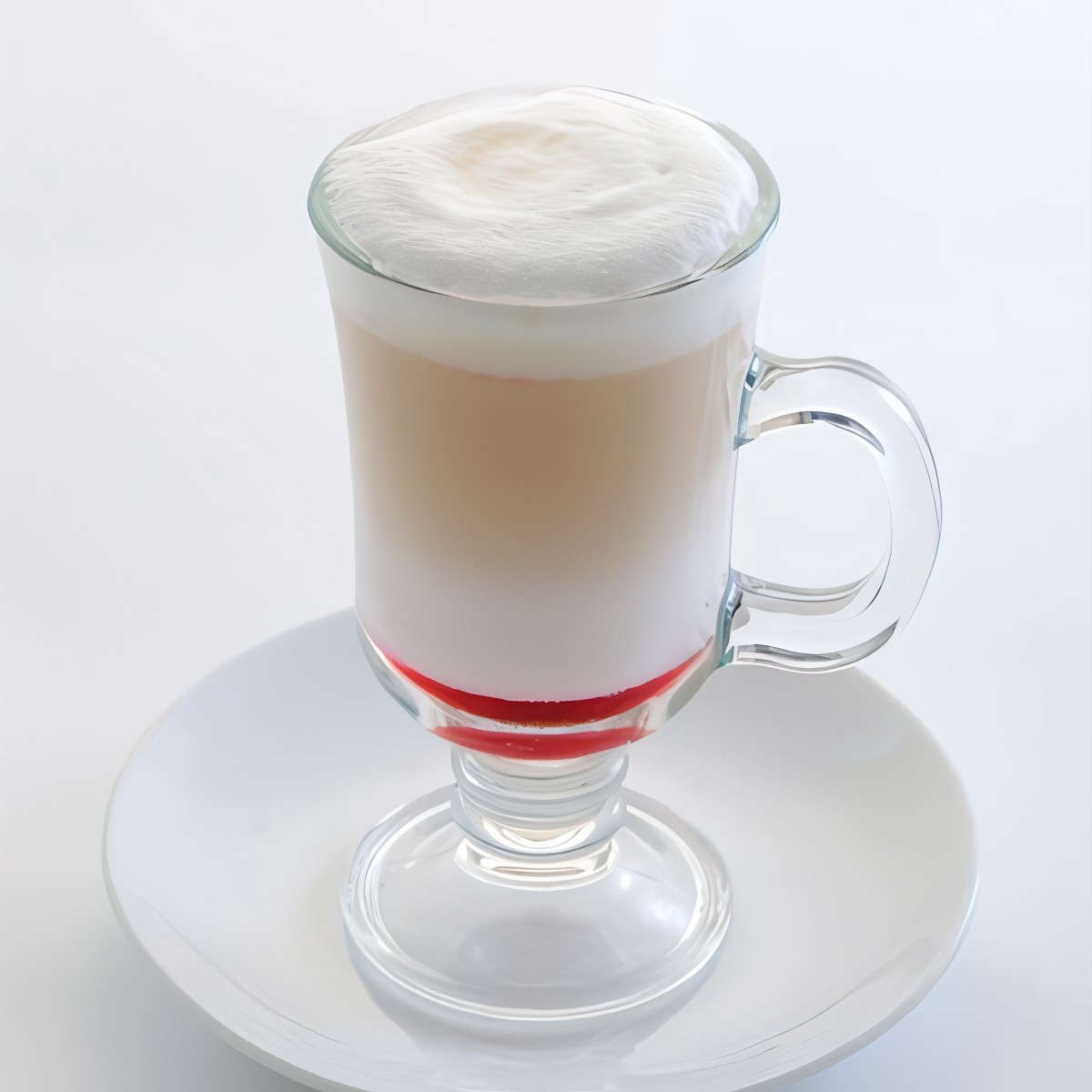 Эггног с бренди и свежей вишней