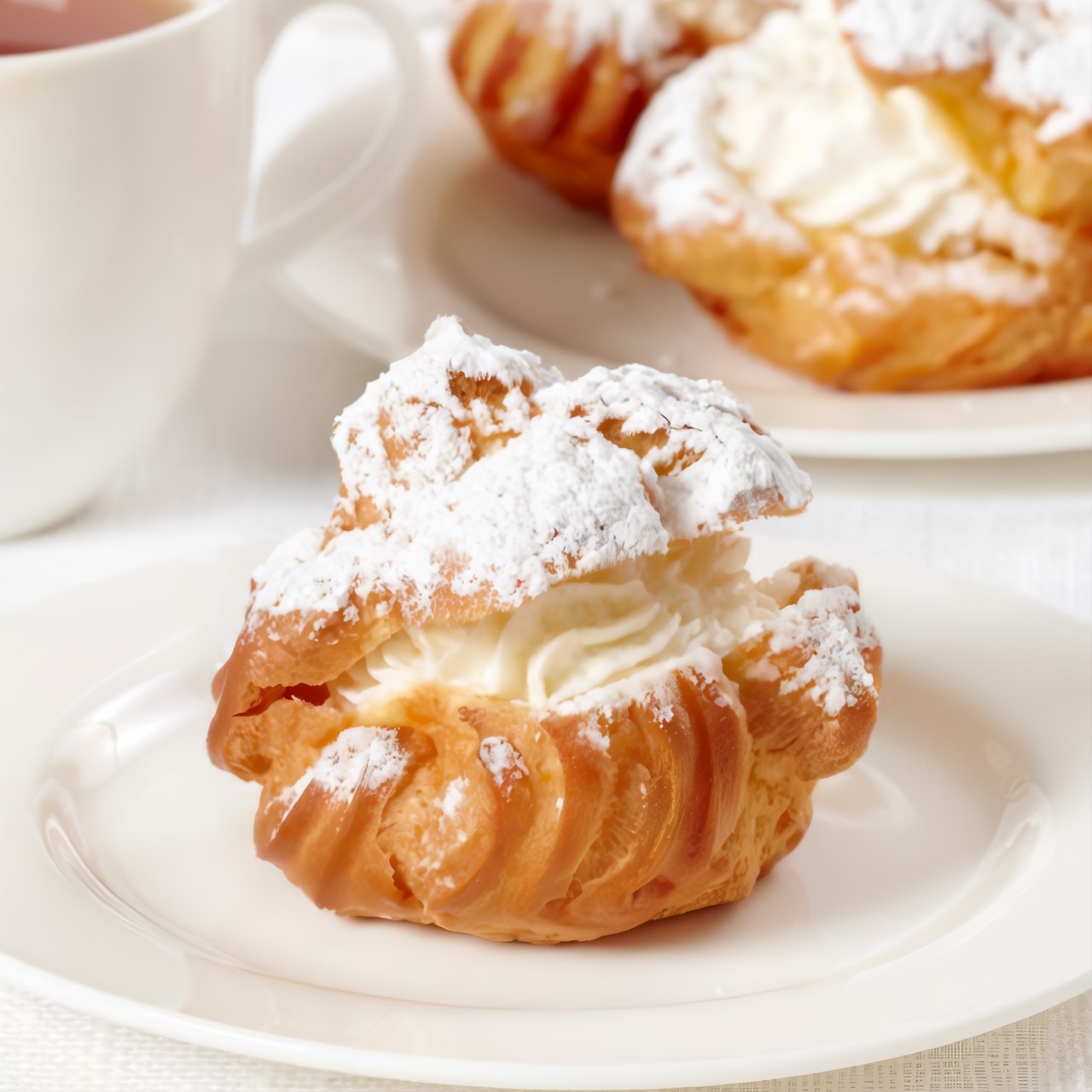 Эклеры со сливочно-творожным кремом