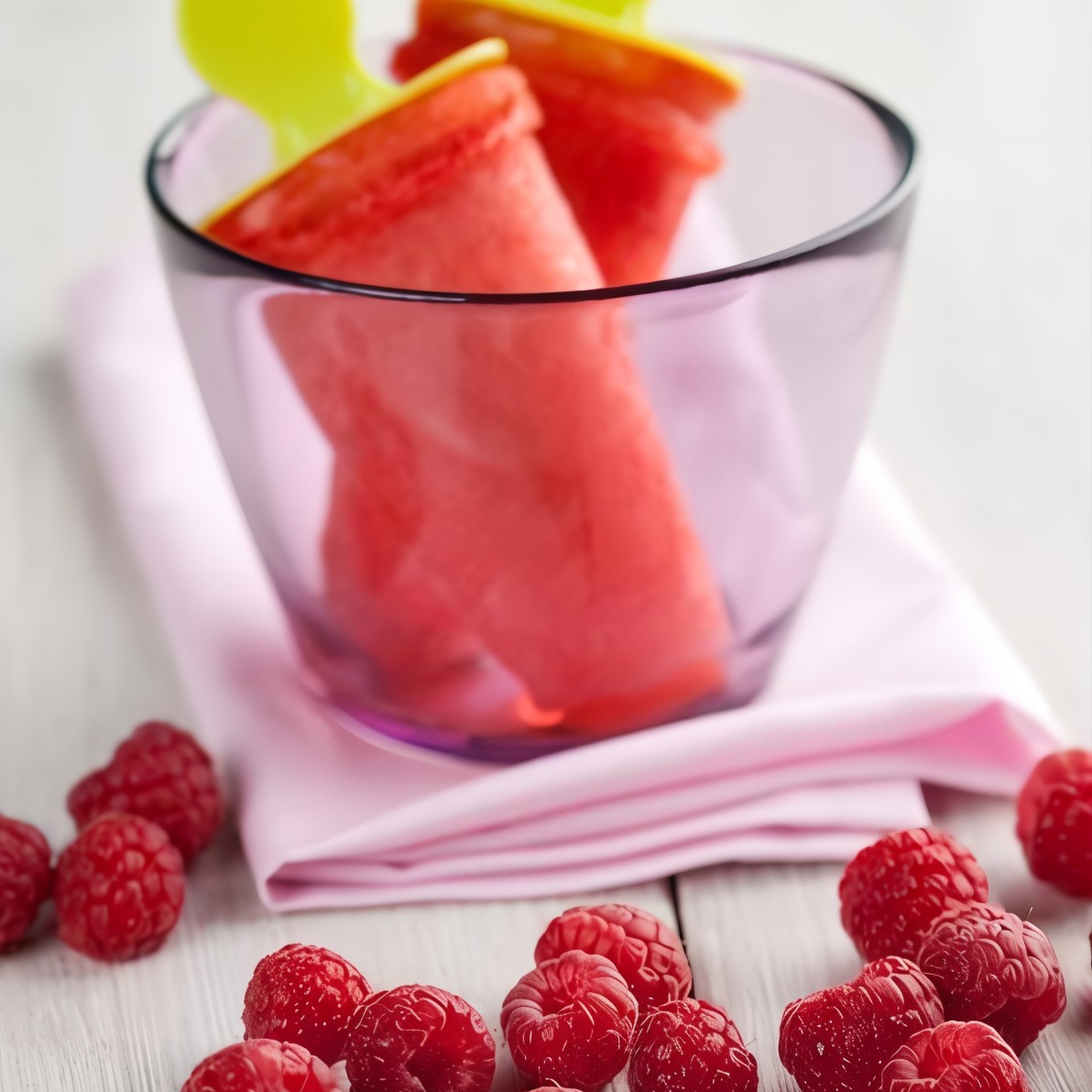 Йогуртовое малиновое эскимо с бананом