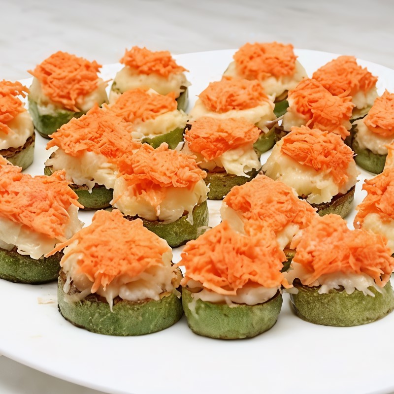 Кабачки с сыром и морковью