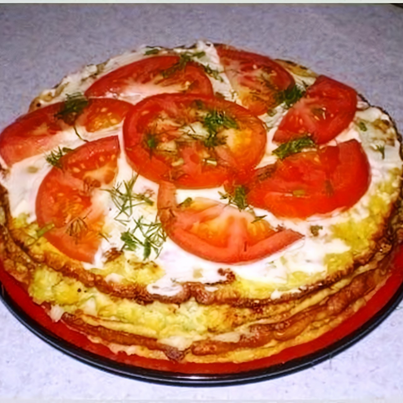 Кабачковый торт с плавленными сырками