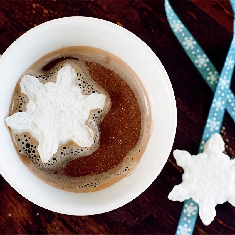 Какао с зефиром маршмеллоу