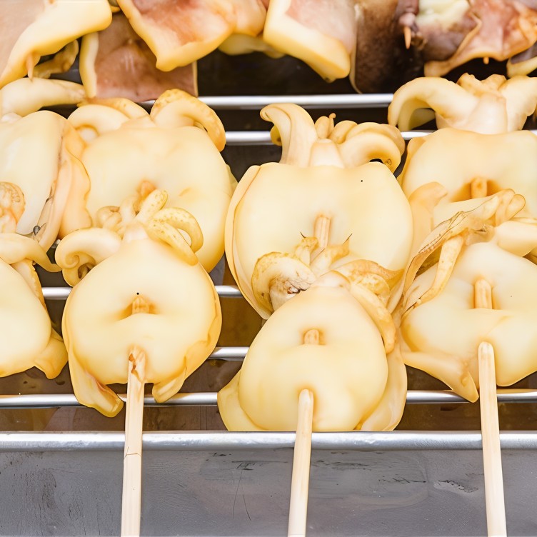 Кальмар на гриле с сальса верде