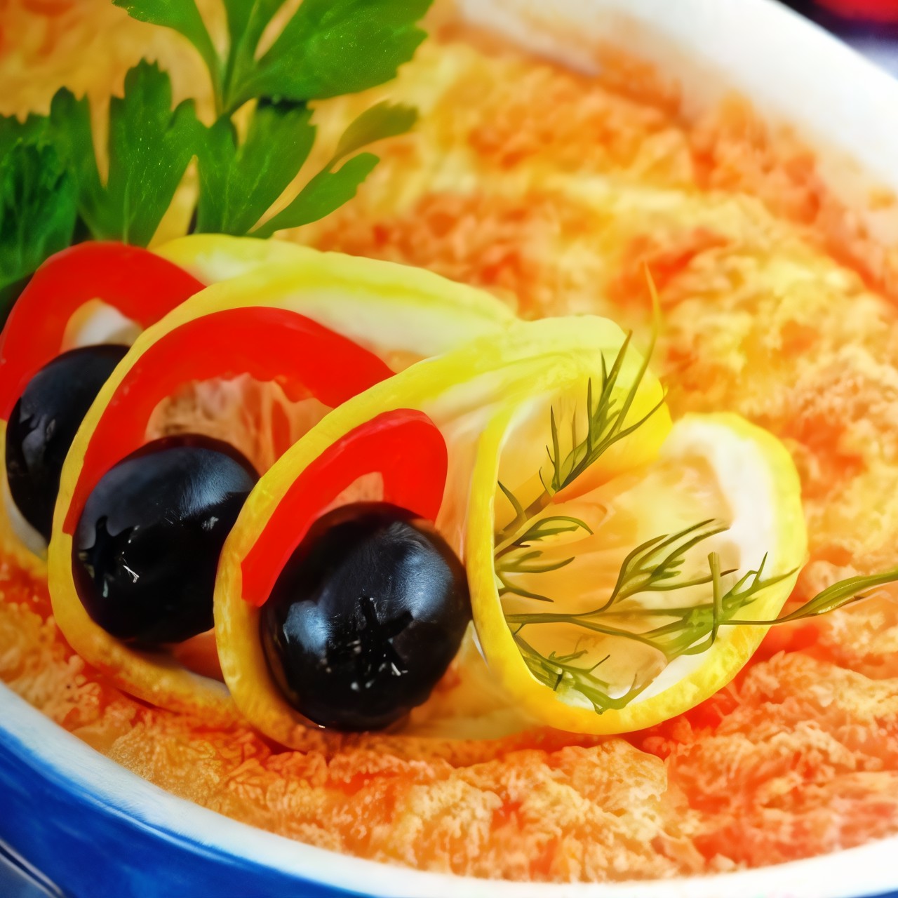 Камбала в суфле из сыра