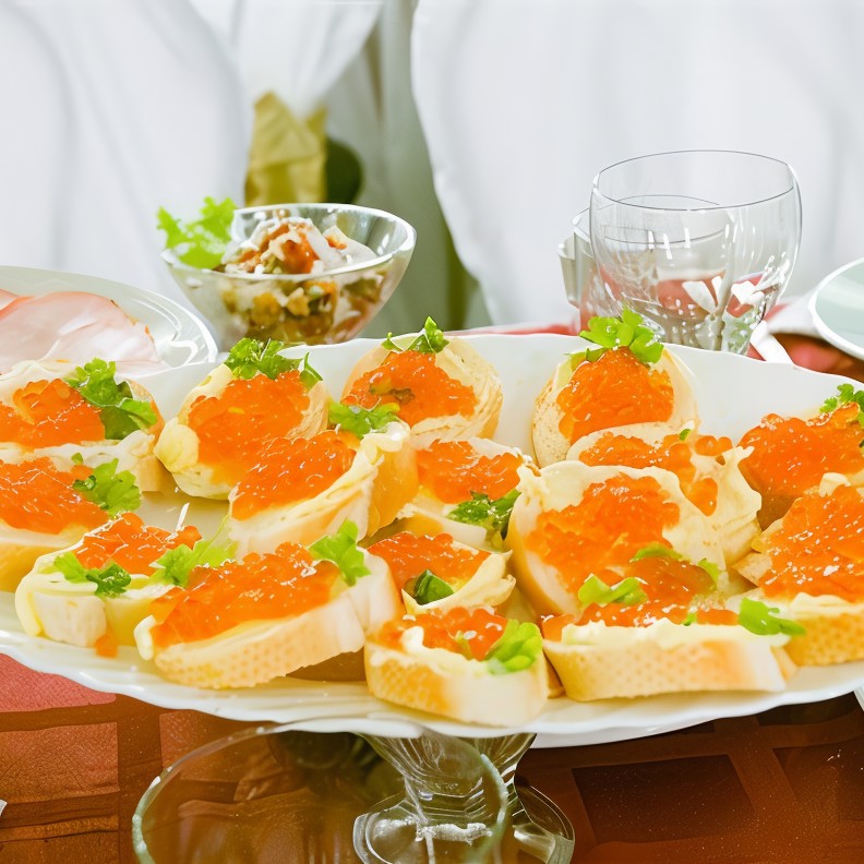Канапе с икрой
