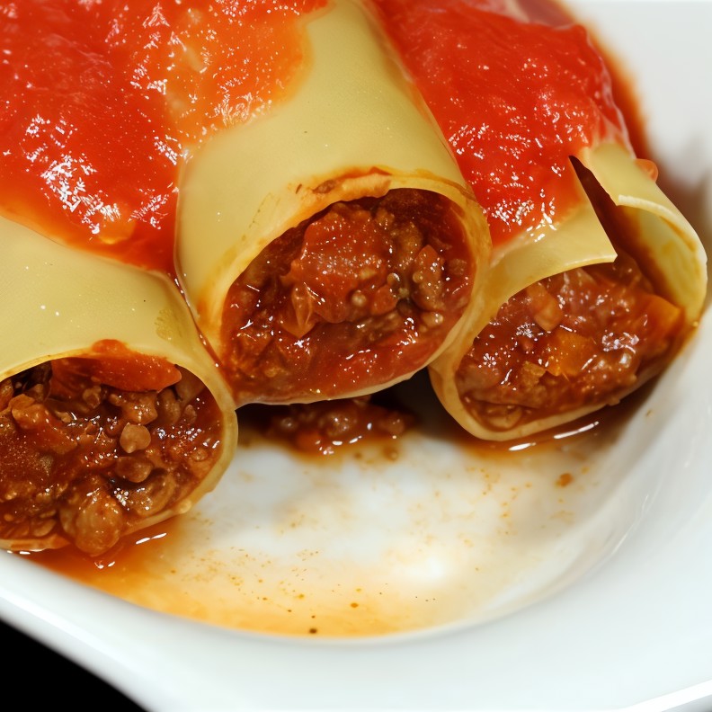 Каннеллони с мясным фаршем