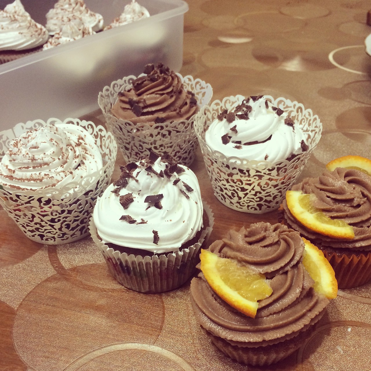 Капкейки с белковым кремом