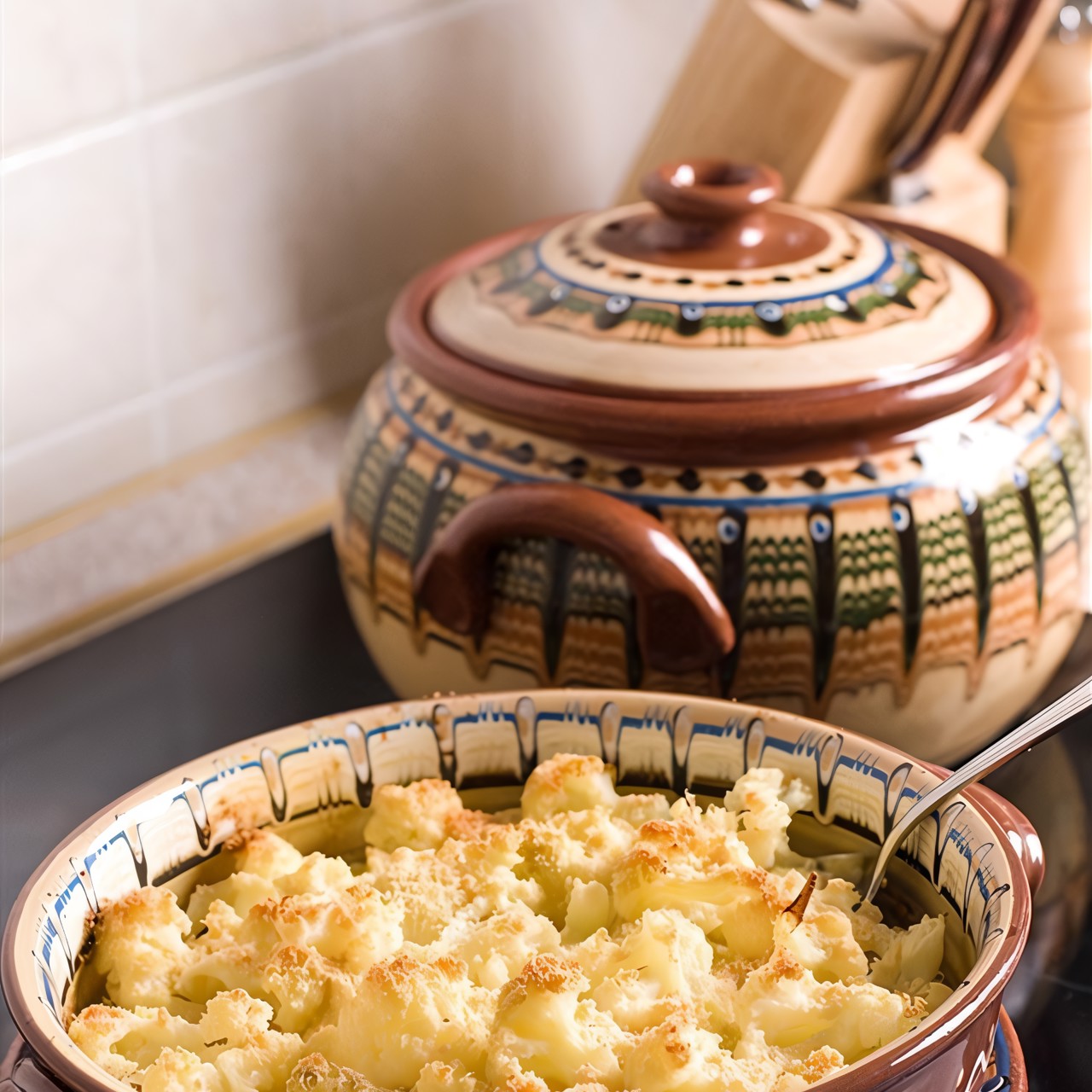 Капуста в сливочном соусе с пармезаном