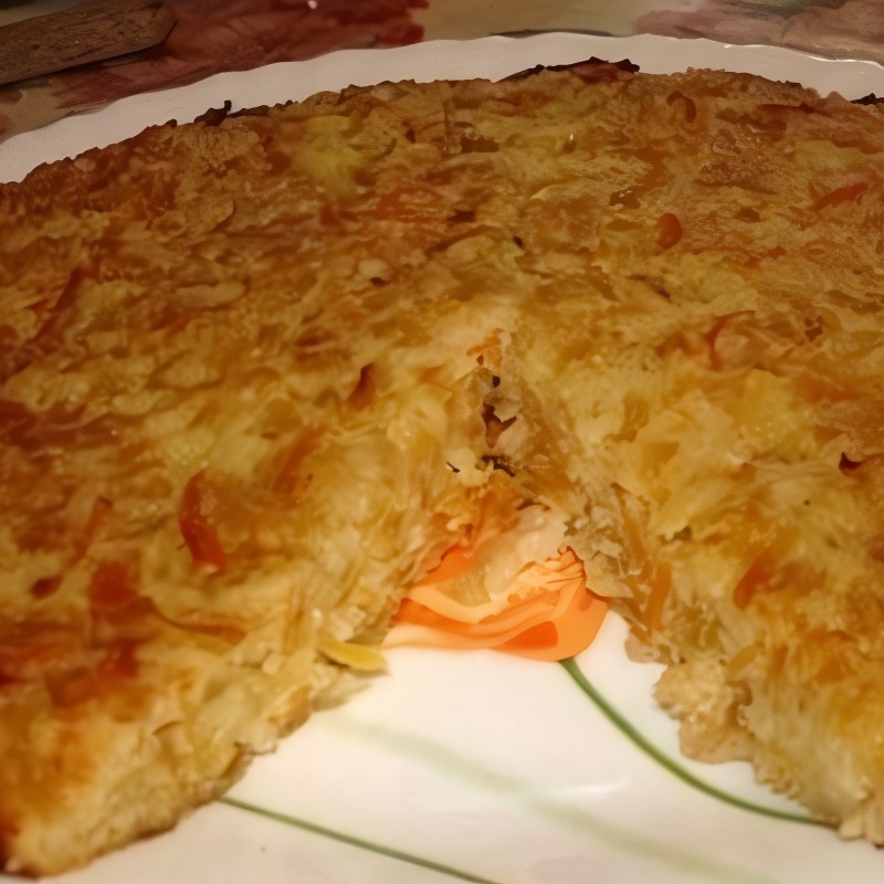 Капустная запеканка с рисом