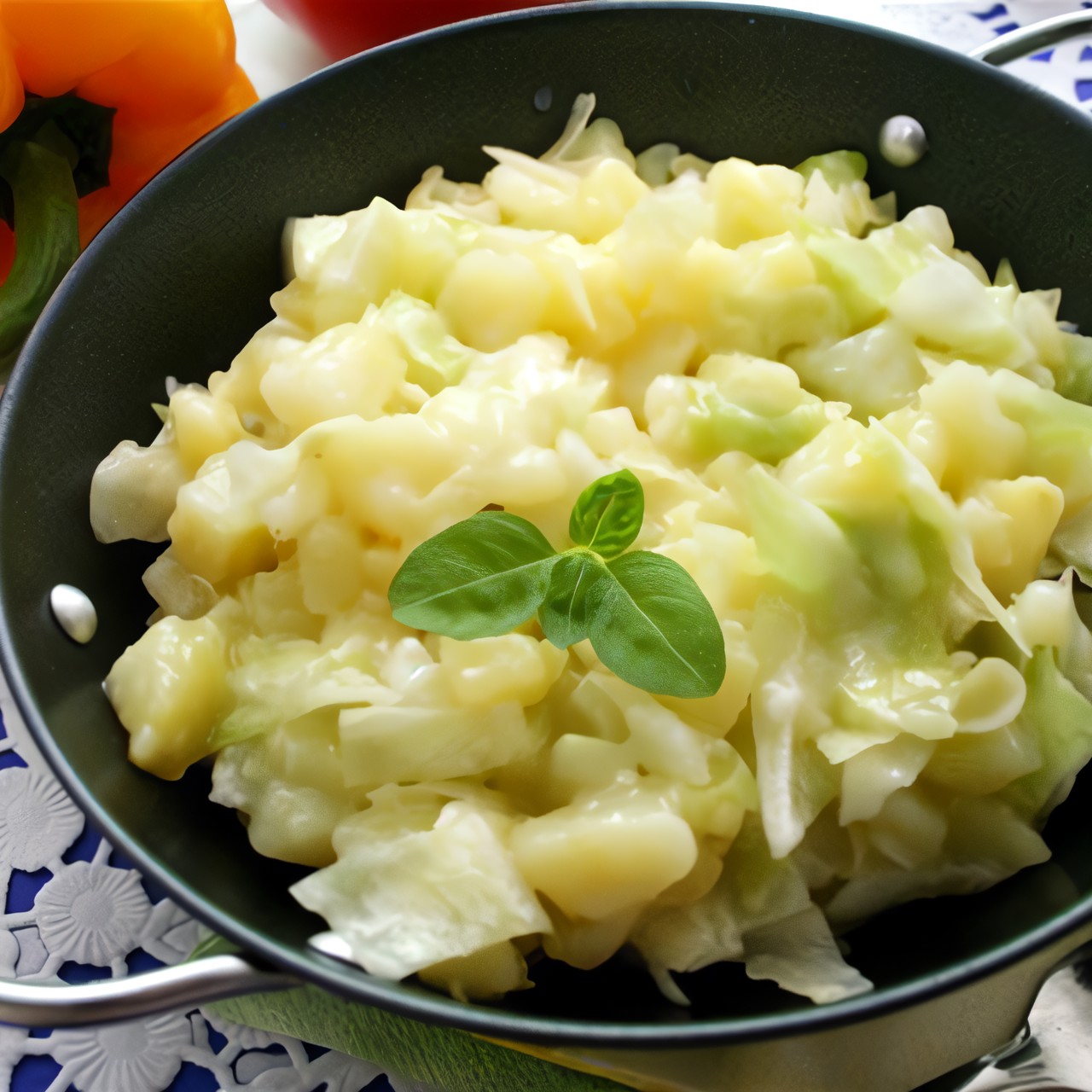 Капустный салат с картофелем