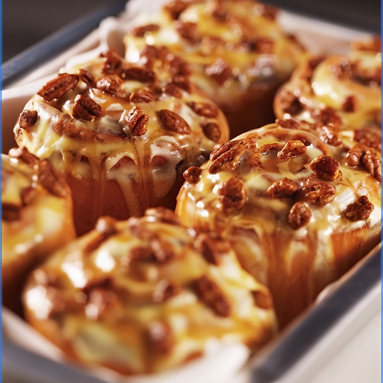 Карамельная булочка с корицей