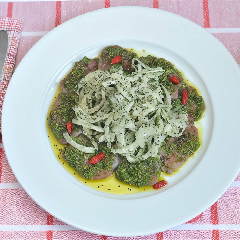 Карпаччо из маринованной телятины