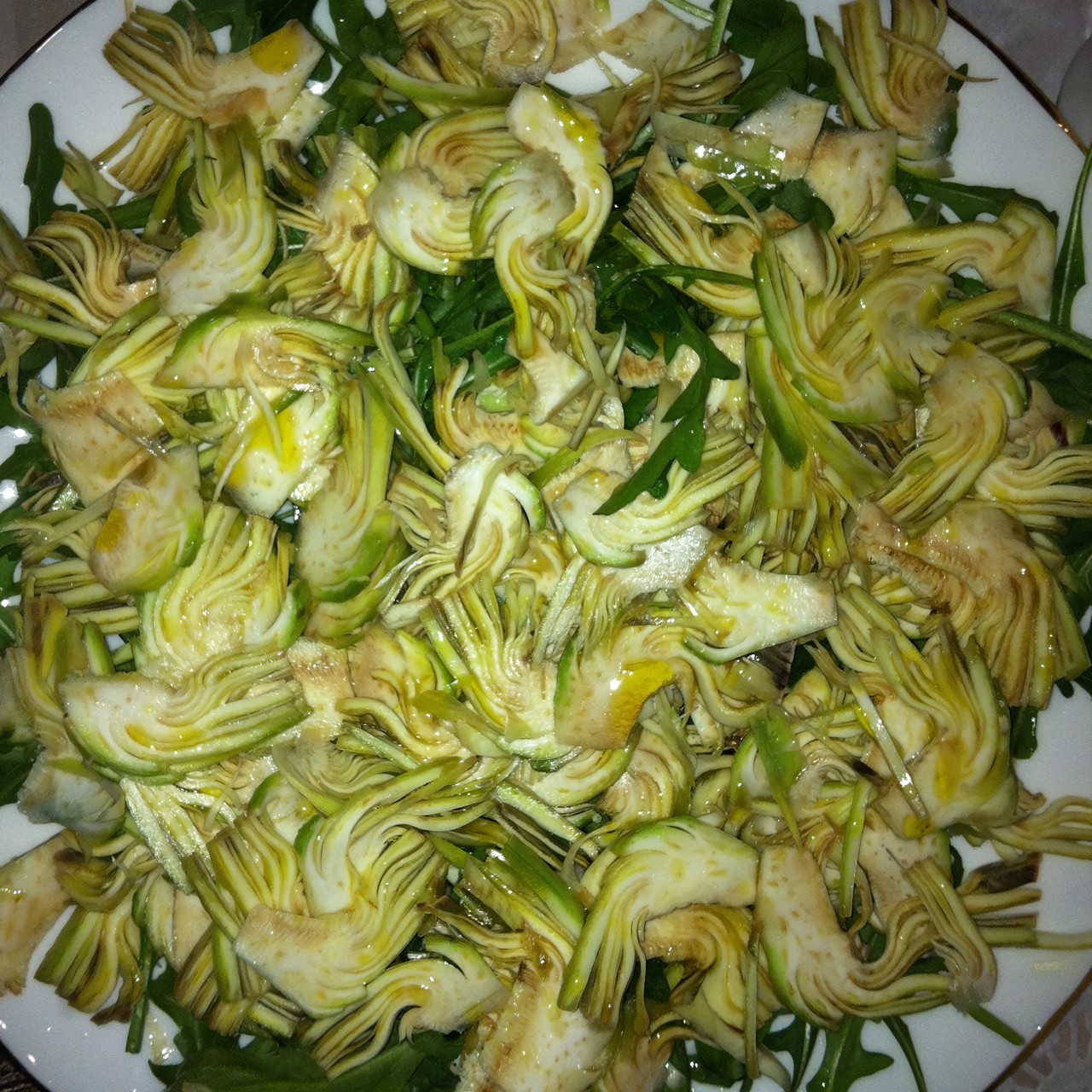 Карпаччо из свежих артишоков