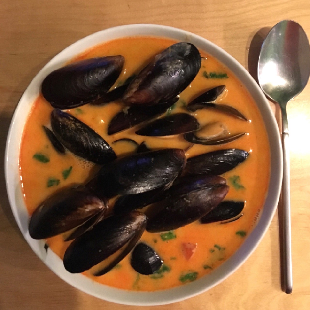 Карри с мидиями